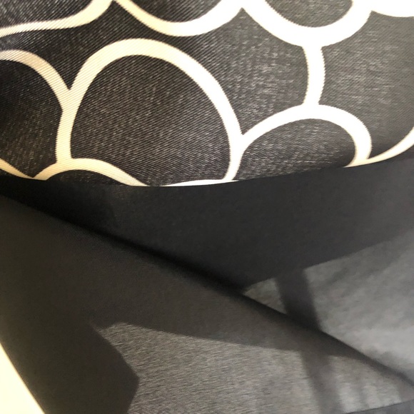 Talbots Black White Floral Sleeveless Shift Dress - Picture 5 of 6